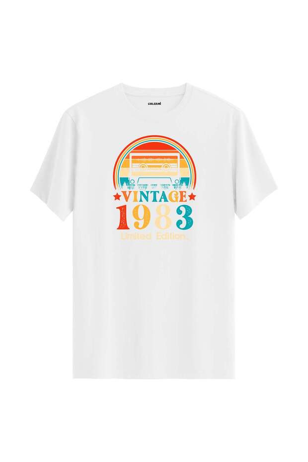 تي شيرت كلاسيكي - تصميم شريط كاسيت ميكستيب لعام 1983