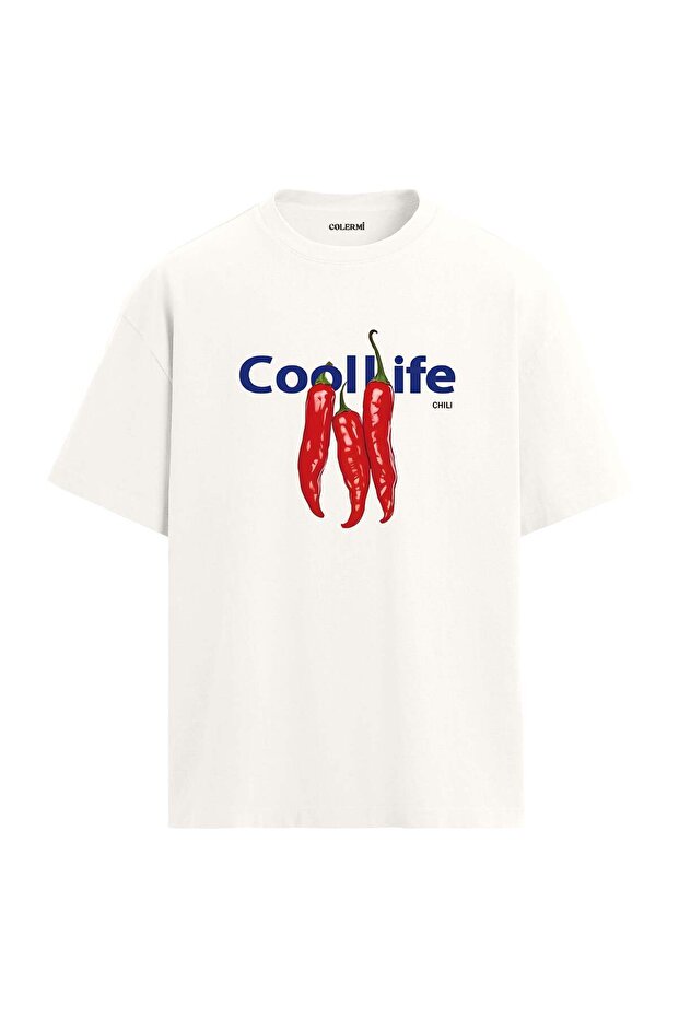تي شيرت رائع بتصميم Cool Life Pepper ذو حجم كبير