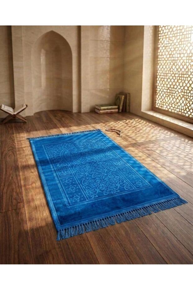 سجادة صلاة فاخرة سميكة وناعمة ومضادة للانزلاق مقاس 70 × 110