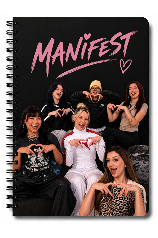 Manifest A5 Side Spiral Notebook – 80 Sheets Lined Notepad School Notebook - 1