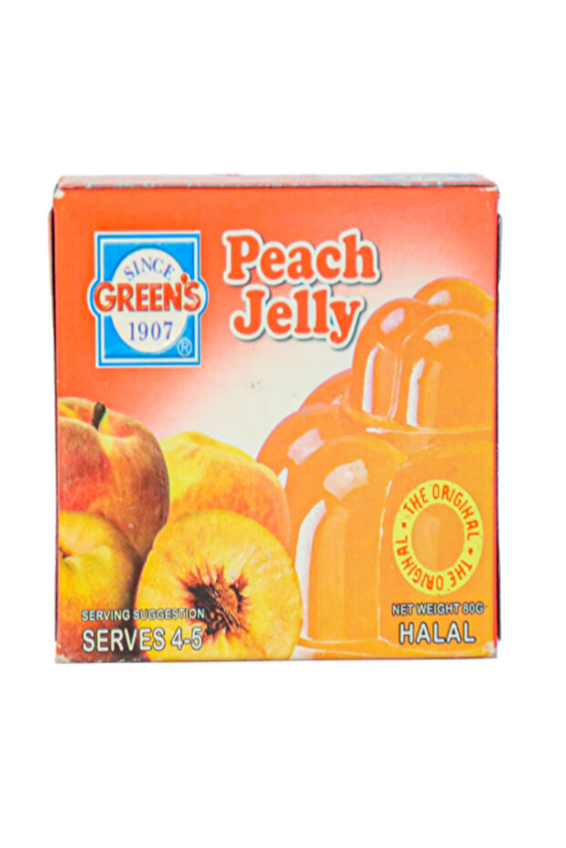 Greens Peach Jelly 80g X 12 X 6