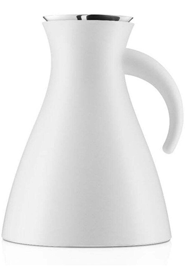 Vacuum Jug 1.0 Liter Capacity, White Matt, Stainless Steel (White)