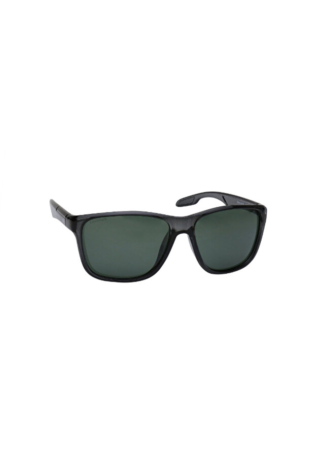 Polarized Sunglasses Black Frame Smoke Mirror Lens 60mm - P468GY5PV