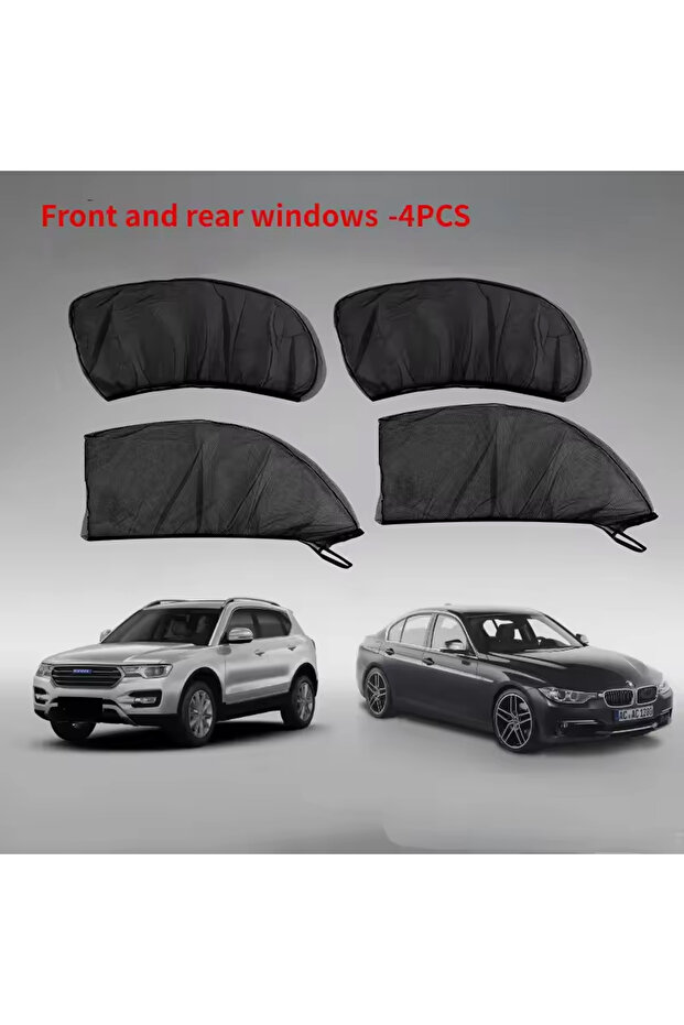 Front and rear Car SUV special car sun visor anti-mosquito insulation UV glass sunscreen net