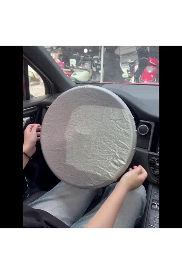 lldd Car steering wheel sun visor. Heat-insulating sunshade. 42Cm. General-purpose car sun visor