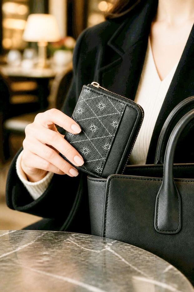 Luxury Faux Leather Card Holder Wallet