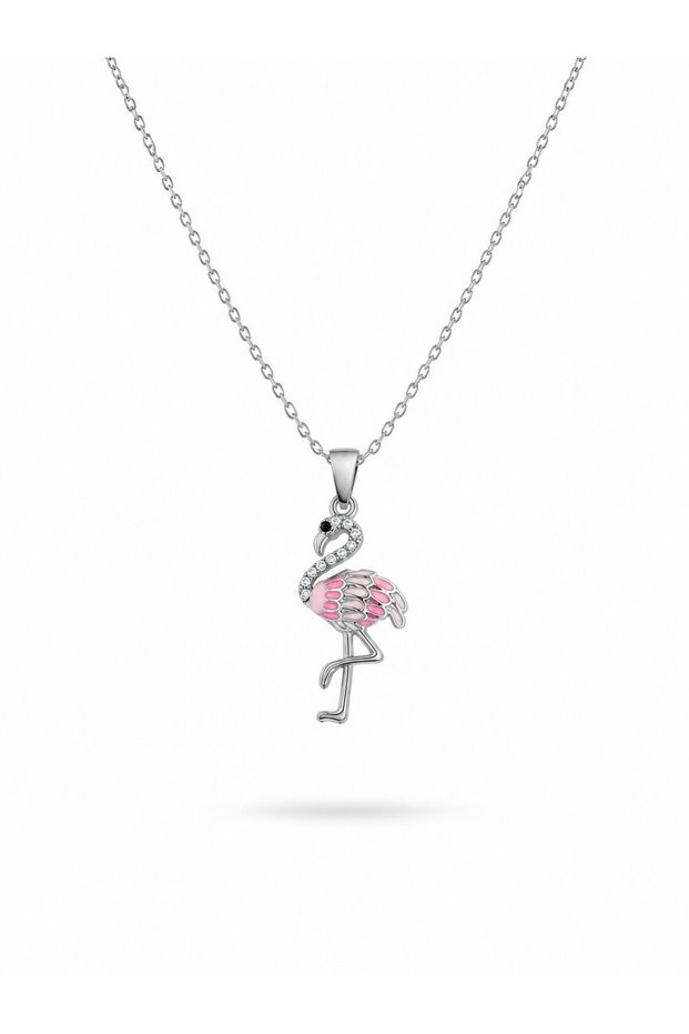 316L Steel Chain Silver Color Flamingo Model Women's Necklace