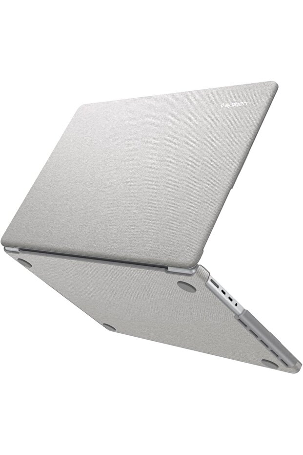 Urban Fit for MacBook Pro 16 inch case M5 Pro / M5 Max (2026) M4/M3/M2/M1 Pro/Max Premium Knit Fabric Hard Shell cover - Heather Gray