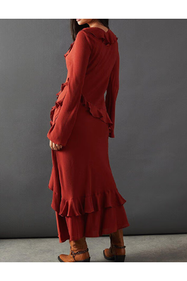 Rochie lunga, Caramiziu - 2