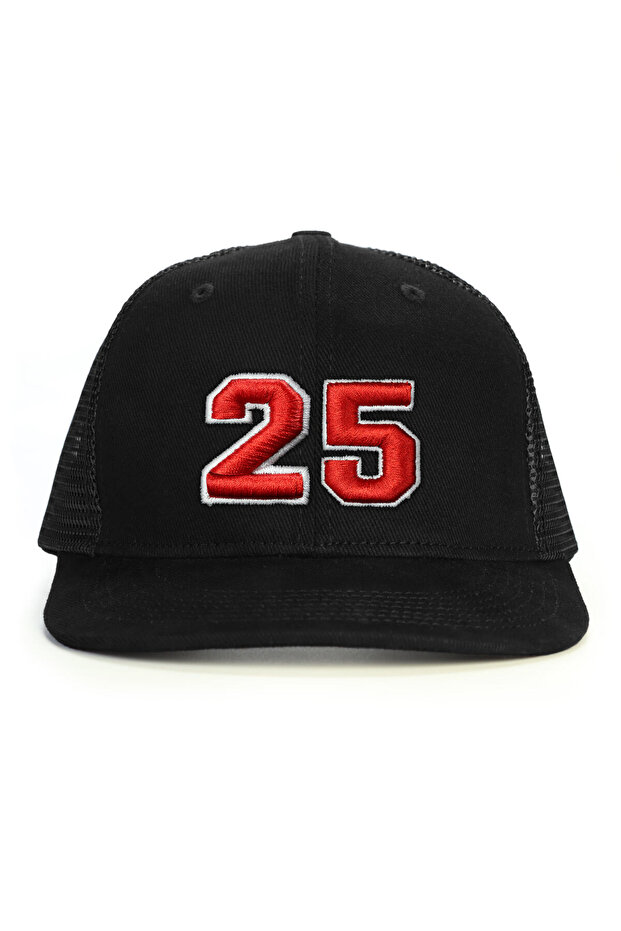 Number 25 Embossed Snapback Hat - 1