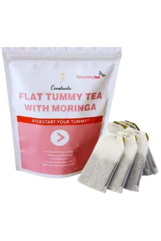 CONSTANTA Flat Tummy Tea with Moringa, Ultimate Solution for , Body Slimming, Bloat Reduction