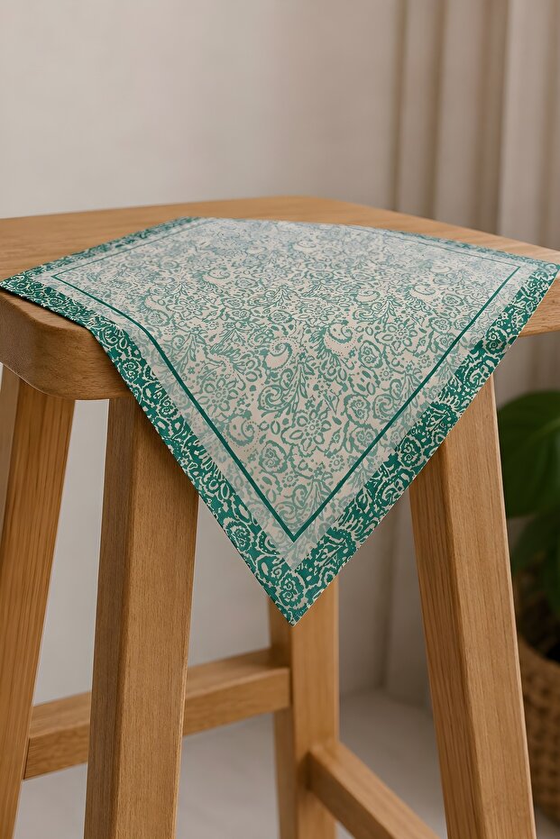 Green Ethnic Patterned Bandana