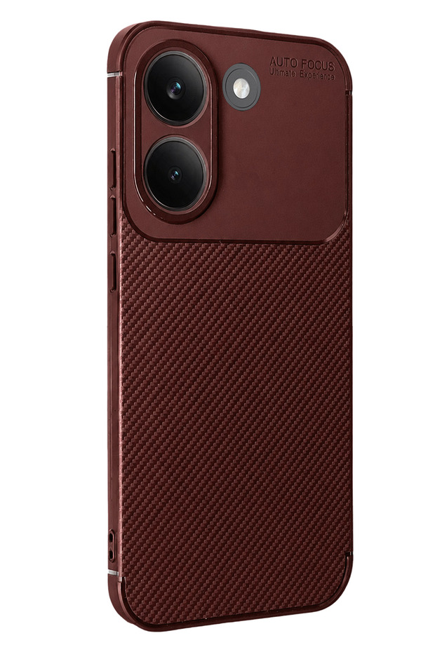 Zengemtr Poco X8 Pro Auto Focus Carbon Cover (201709) - Burgundy