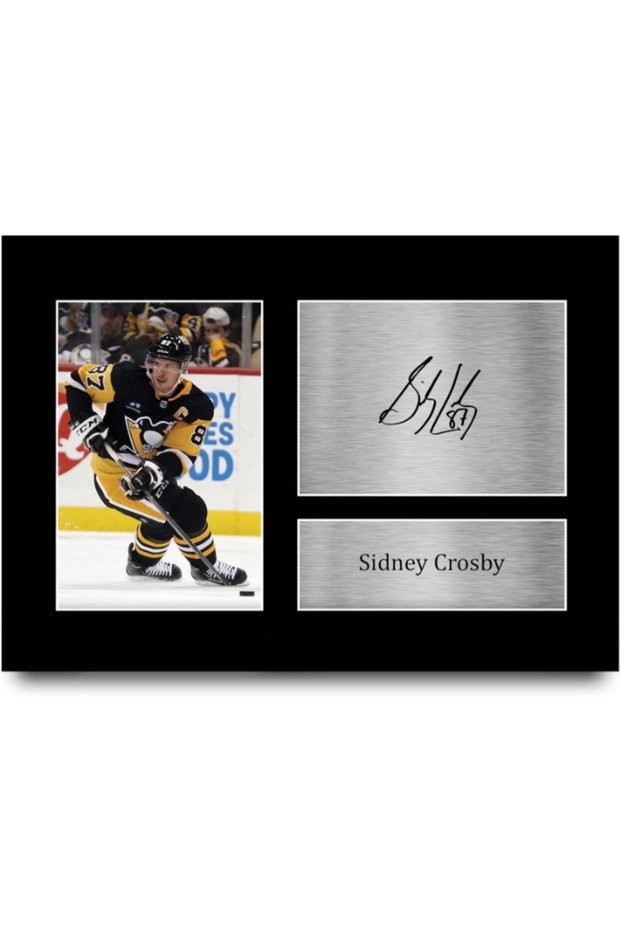 Sidney Crosby Pittsburgh Penguins Gifts Printed Signed Autograph Picture for Ice Hockey Fans - A4