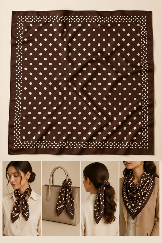 Patterned Women's Scarf (50X50)