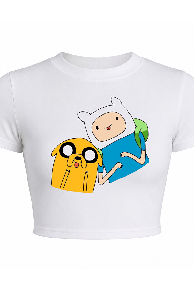 قميص Adventure Time Y2K بأكمام قصيرة