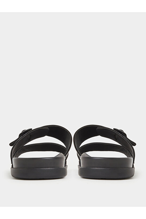 Men Solid Buckled Flat Sandals - 4