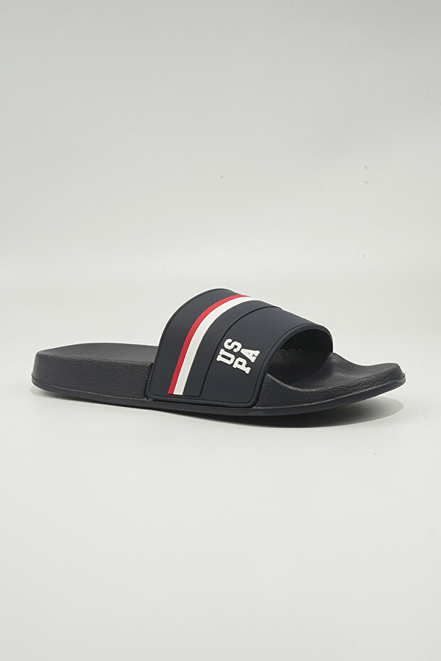 Rona Men's Slip-On Comfortable Casual Everyday Slide Sandals - Navy