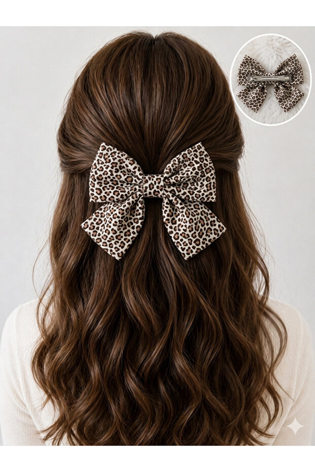 Handmade Automatic Bow Clasp - Suitable for Adults and Children. Flowers - Polka Dots - Gingham Checks - Bows - Butterflies - Leopard Prints and Solid Plain Colors