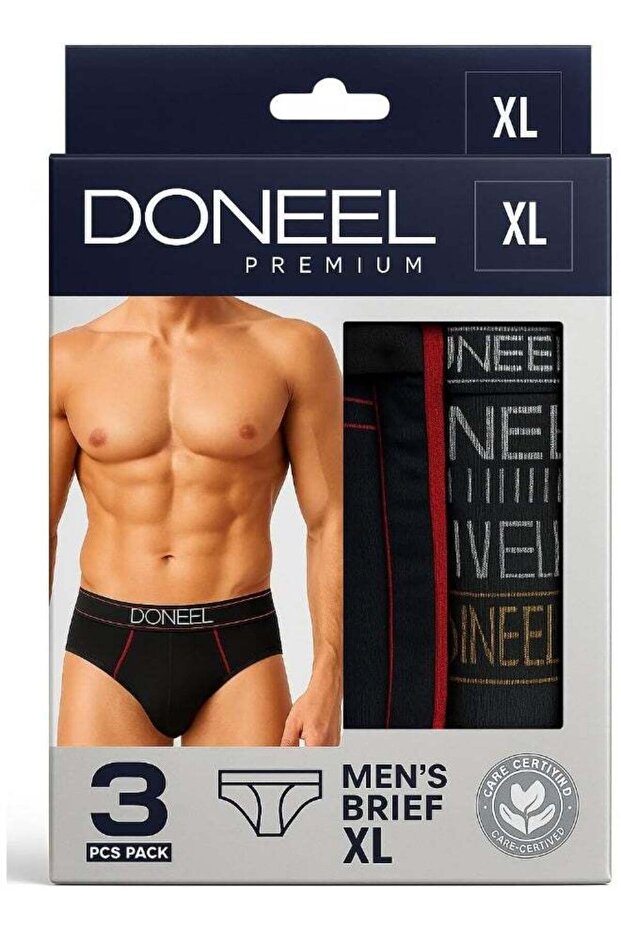 Premium Men's Briefs, 3-Pack, Size M