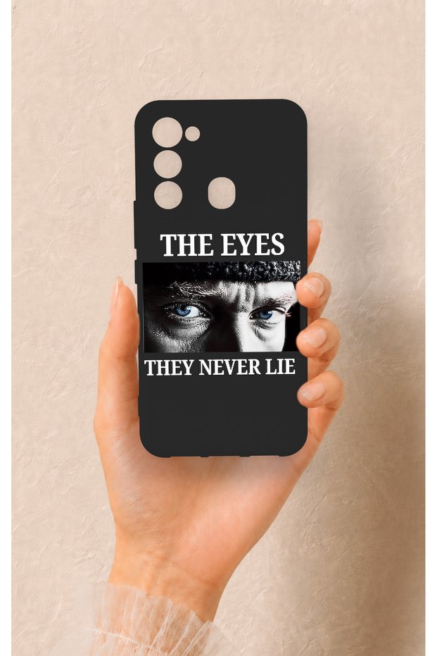 Tecno Spark 8C Compatible Atatürk Eyes Patterned Silicone Case