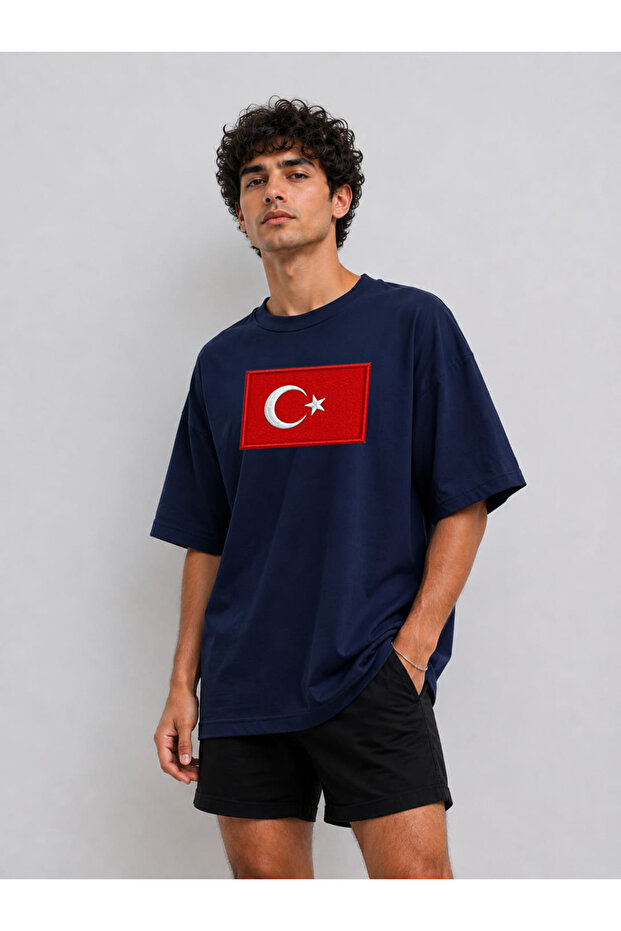 Men's Oversize Crew Neck T-Shirt – 100% Cotton Casual Style