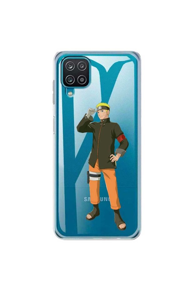Case compatible with Samsung Galaxy A12 Transparent Silicone Naruto Pattern