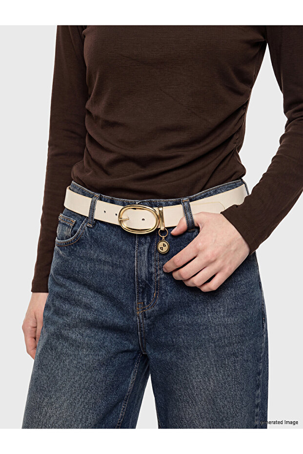 Nevavm Leather-Look Women's Belt with a Difference