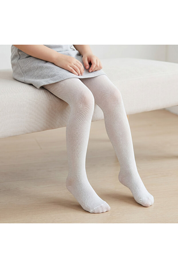 Girls Tights with Shimmer Design