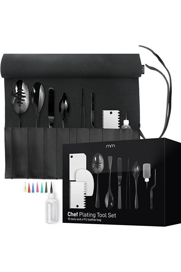 - mm - Chef's Plating Tool Set - Kitchen Chef Cooking Utensils - Culinary Coating Set - Plating Kit
