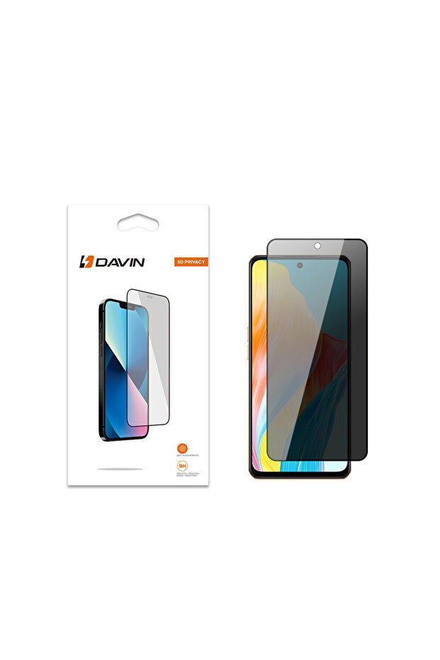 5D Privacy Glass Screen Protector Compatible for Oppo A38 Mobile Phone