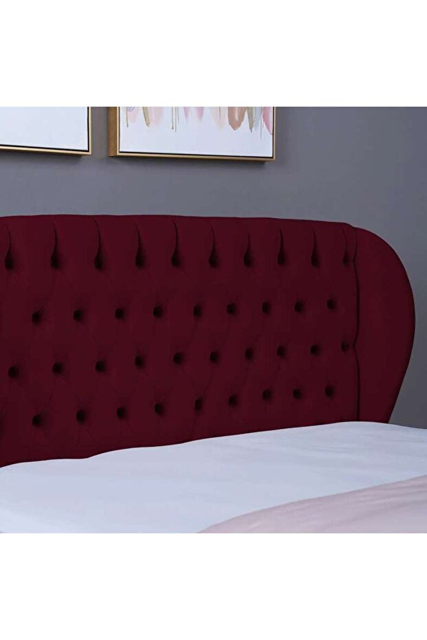 PLUTO HEADBOARD VELVET MAROON L-200 : H-125 CM