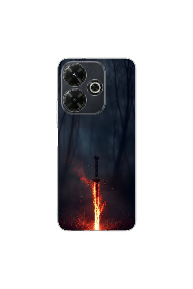 Redmi 13 Compatible Savaş 3 Design Transparent Case