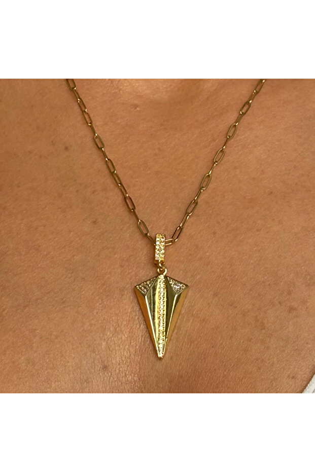 Stainless Steel Triangle Steel Necklace