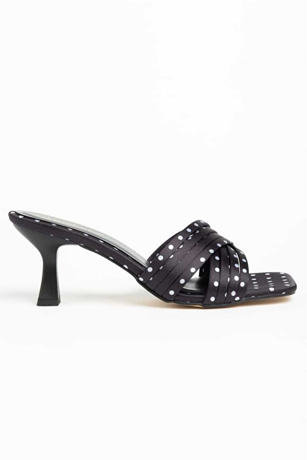 Monza Polka Dot Women's Heeled Slippers