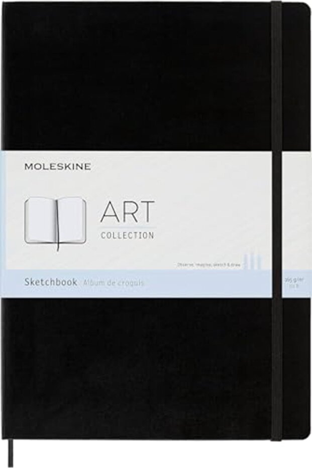 A4 Sketchbook Black