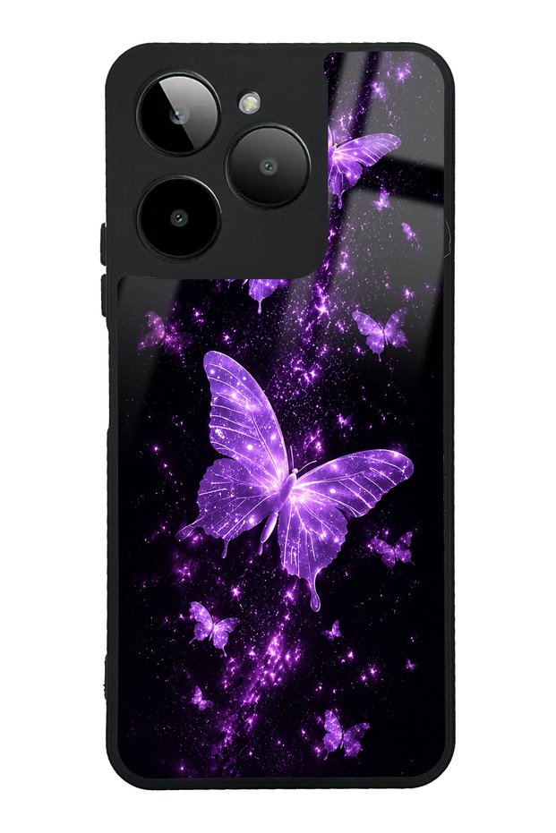 Gm Era 30 Purple Galaxy Butterfly Design Glossy Phone Case