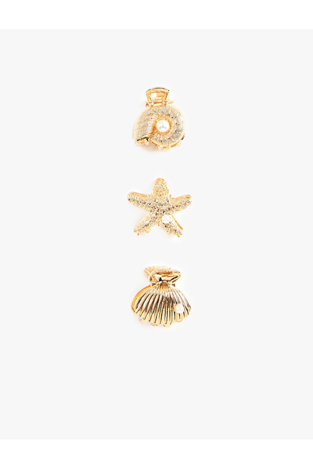Pearl Detailed Clasp Set
