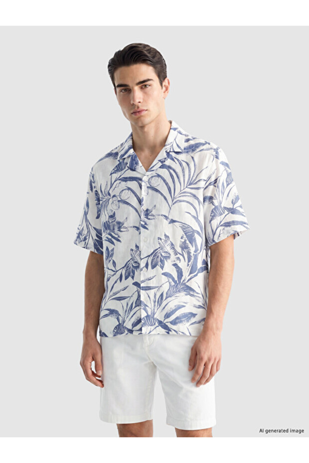 Esvab • Modern & Distinctive Relax Fit Embroidered Men's Shirt
