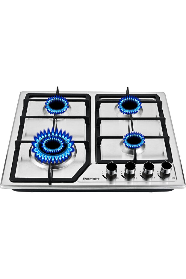4 Burner Countertop Gas Hob, 60 cm, WGUJ-6640GIF
