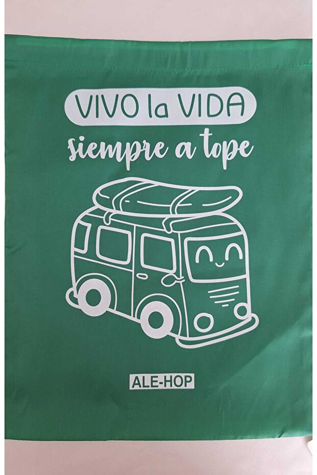 Imported Drawstring Bag Bikini Bag Spanish Lettering Travel Bag Daily Bag