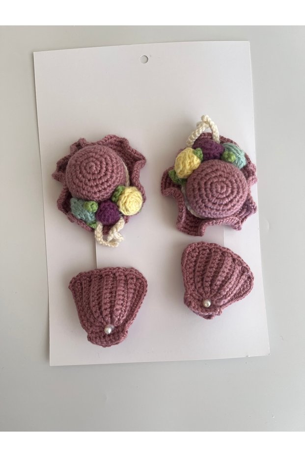 Girl's Knitted Snap Buckle Set (4 Pieces)