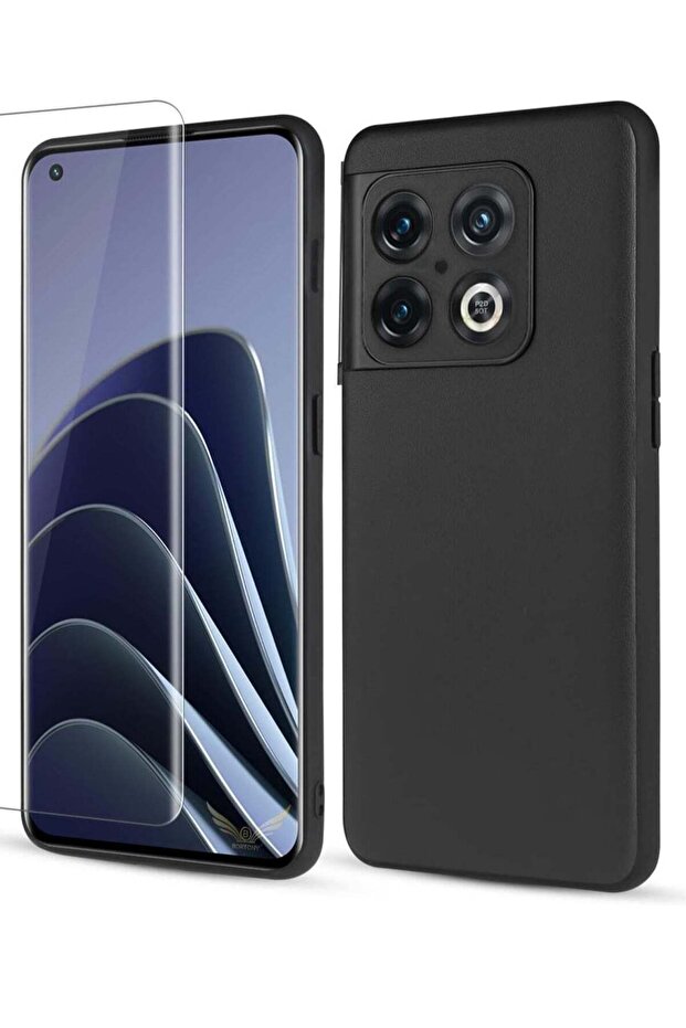 OnePlus 10 Pro 5G Case with Screen Protector - Ultra Slim Soft Silicone Liquid Case, Shockproof Full Body Protection Cover (6.7 Inch)