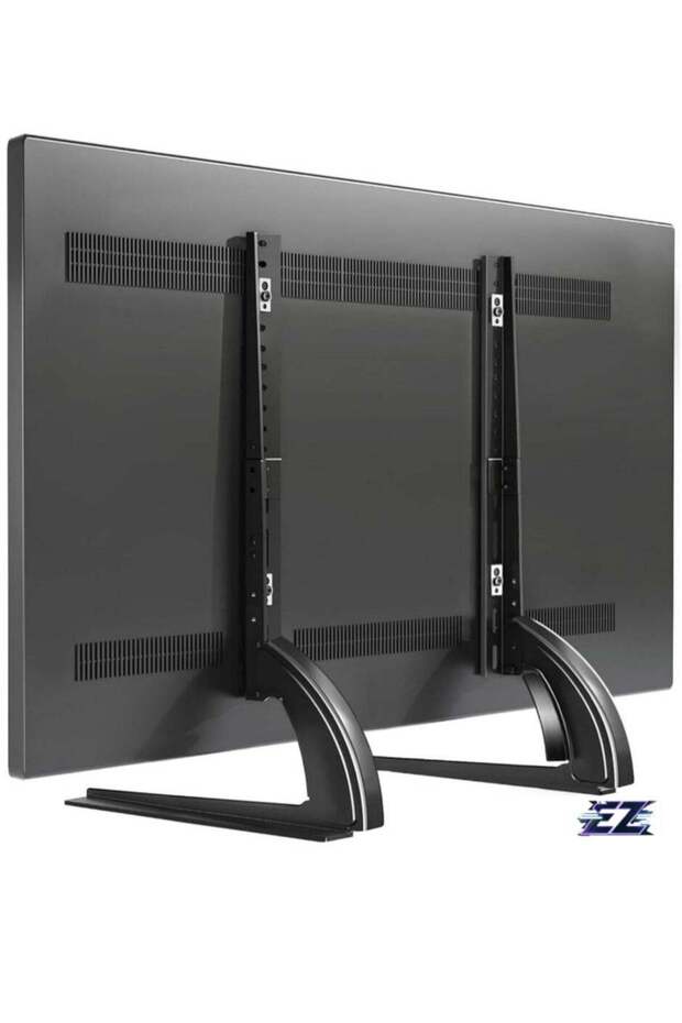 Universal Table Top TV Stand Mount – Height Adjustable Base for 27" to 65" LCD/LED TVs