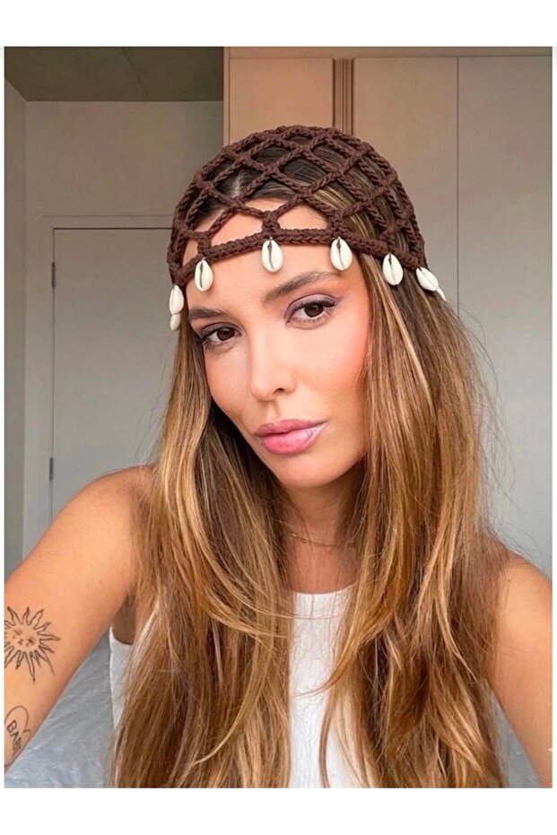باندانا شبكية فاخرة محبوكة يدويًا