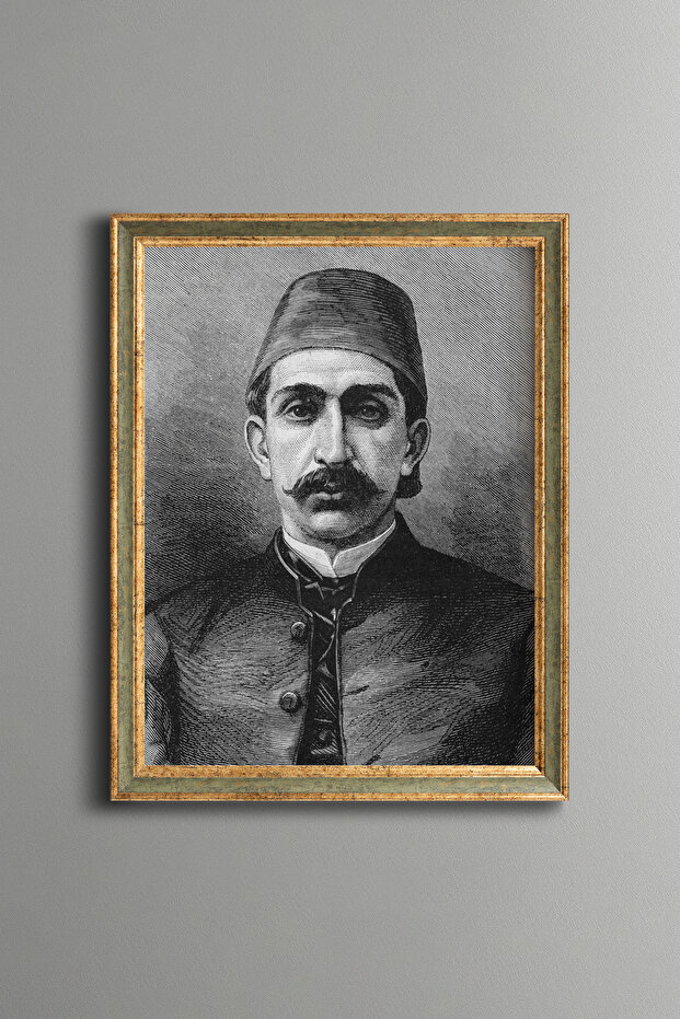 II. سلطان عبد الحميد هان - لوحة منقوشة عتيقة الطراز - نموذج رفيع