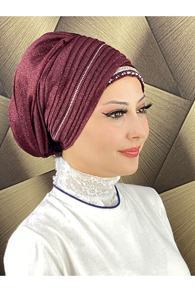 Crystal Stone Evening Dress Shawl Bonnet