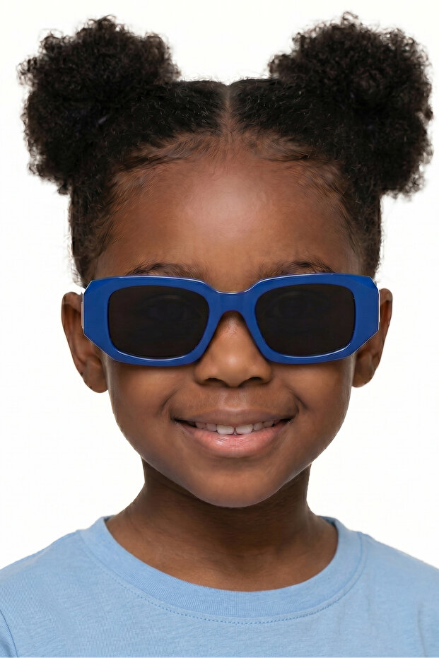 Zibo Navy Black Girls' Sunglasses