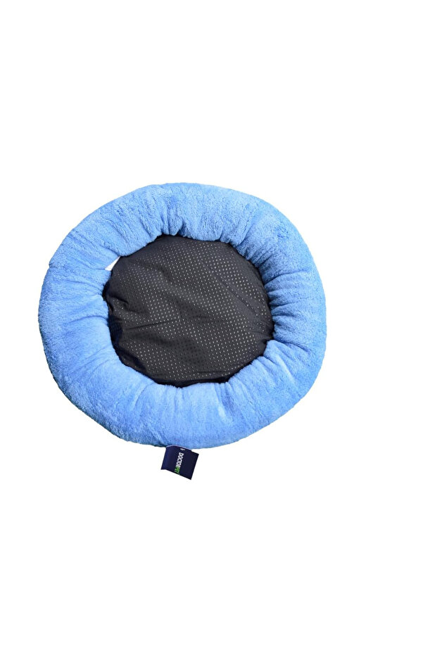 Bed Plush Simit Series - 52x52x9cm - Premium Round Pet Bed for Cats & Small Dogs, Machine Washable, Soft Plush Surface