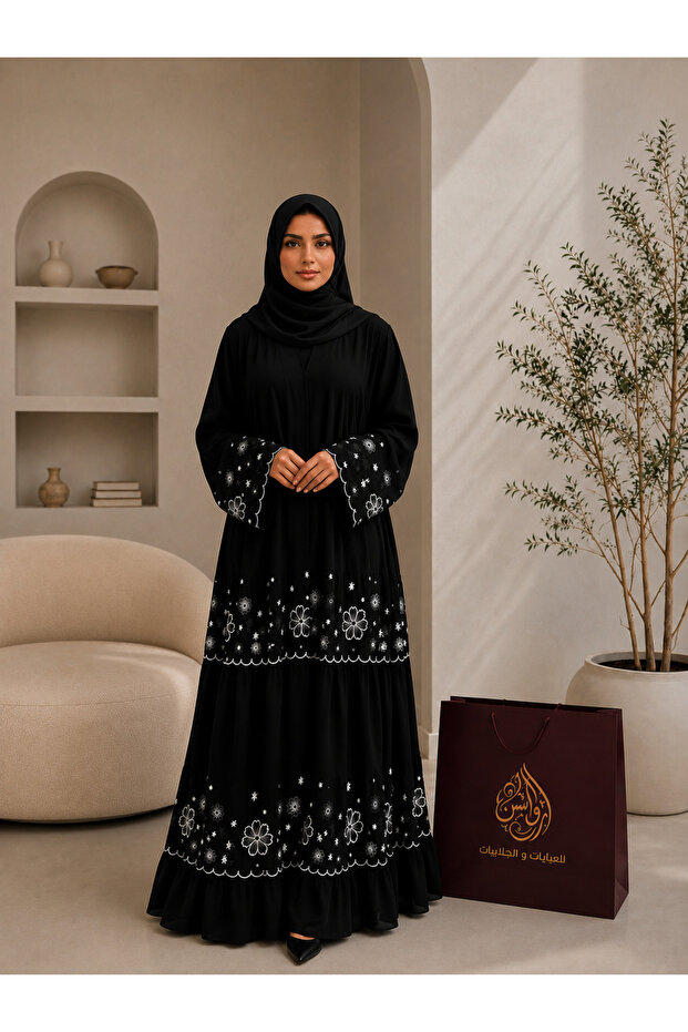 Night Flower Abaya - 1